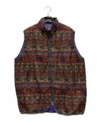 Needlesニードルズ）の古着「23AW PIPING QUILT VEST」｜ブラウン×パープル