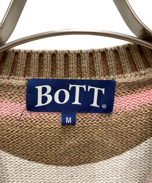 BoTT（ボット）BoTT (ボット) 24SS gradation cotton sweater ブラウン サイズ:Mの古着・服飾アイテム