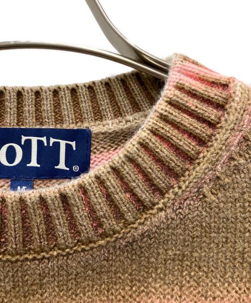 BoTT（ボット）BoTT (ボット) 24SS gradation cotton sweater ブラウン サイズ:Mの古着・服飾アイテム