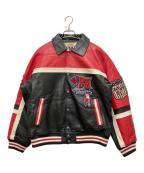 AVIREXアヴィレックス）の古着「VARSITY JACKET RED AXES」｜ブラック×レッド