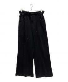 SYUMAN.（シュウマン）の古着「Ravioli trousers type pile tweed」｜ブラック