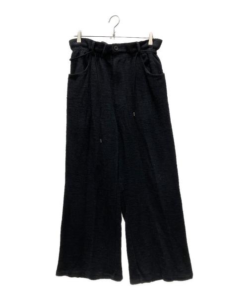 SYUMAN.（シュウマン）SYUMAN. (シュウマン) Ravioli trousers type pile tweed ブラック サイズ:2の古着・服飾アイテム