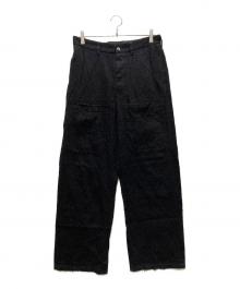 RANDY（ランディー）の古着「24SS Weepingビッグポケット5タックパンツ」｜ブラック