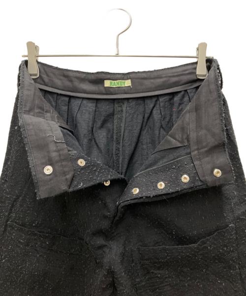 RANDY（ランディー）Randy (ランディー) 24SS Weepingビッグポケット5タックパンツ ブラック サイズ:2の古着・服飾アイテム