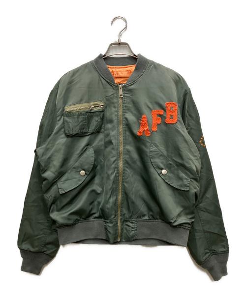 AFB（エーエフビー）AFB (エーエフビー) Star Vintage MA-1 オリーブ サイズ:Mの古着・服飾アイテム