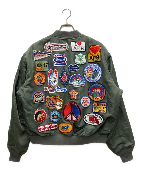 AFB（エーエフビー）AFB (エーエフビー) Star Vintage MA-1 オリーブ サイズ:Mの古着・服飾アイテム