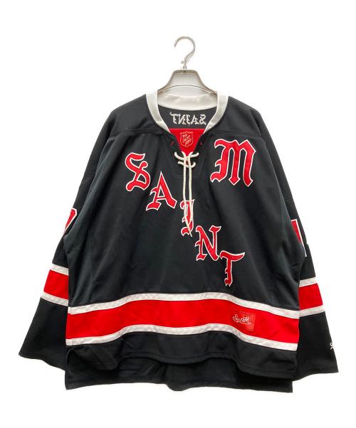 SAINT MICHAEL（セントマイケル）SAINT MICHAEL (セントマイケル) LS TEE / GAME SHIRT ブラック サイズ:Sの古着・服飾アイテム