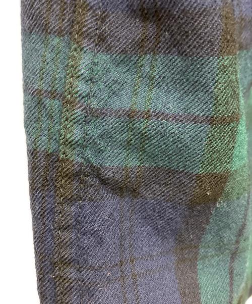 COMME des GARCONS HOMME PLUS（コムデギャルソンオムプリュス）COMME des GARCONS HOMME PLUS (コムデギャルソンオムプリュス) ブラックウォッチウールS/Sシャツ グリーン サイズ:Sの古着・服飾アイテム
