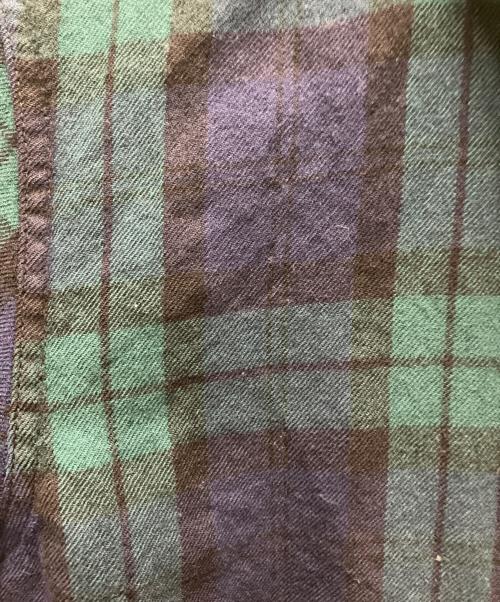 COMME des GARCONS HOMME PLUS（コムデギャルソンオムプリュス）COMME des GARCONS HOMME PLUS (コムデギャルソンオムプリュス) ブラックウォッチウールS/Sシャツ グリーン サイズ:Sの古着・服飾アイテム