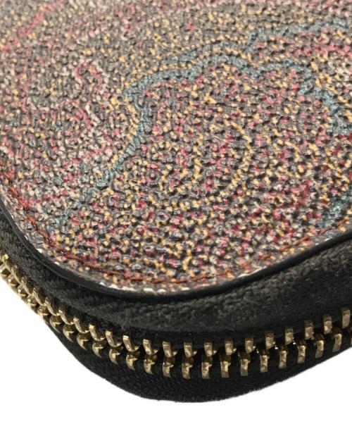 ETRO（エトロ）ETRO (エトロ) ペイズリーラウンドジップロングウォレット エンジの古着・服飾アイテム