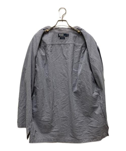POLO RALPH LAUREN（ポロ・ラルフローレン）POLO RALPH LAUREN (ポロ・ラルフローレン) コットンチェックオープンカラーシャツ ブルー サイズ:Lの古着・服飾アイテム