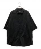 teatoraテアトラ）の古着「DOCTOROID CARTRIDGE SHIRT S/S」｜ブラック