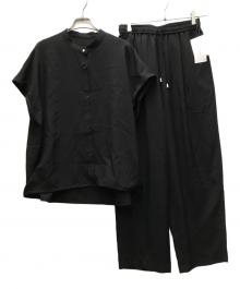 JOURNAL STANDARD relume（ジャーナルスタンダード レリューム）の古着「タンブラーバンドカラーセットアップ」｜ブラック
