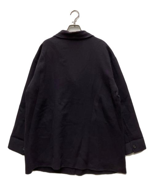 ISSEY MIYAKE（イッセイミヤケ）ISSEY MIYAKE (イッセイミヤケ) ショールカラーウールジャケット ネイビー サイズ:Lの古着・服飾アイテム