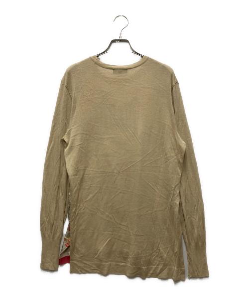 ETRO（エトロ）ETRO (エトロ) シルク切替レーヨンニット ベージュ サイズ:44の古着・服飾アイテム