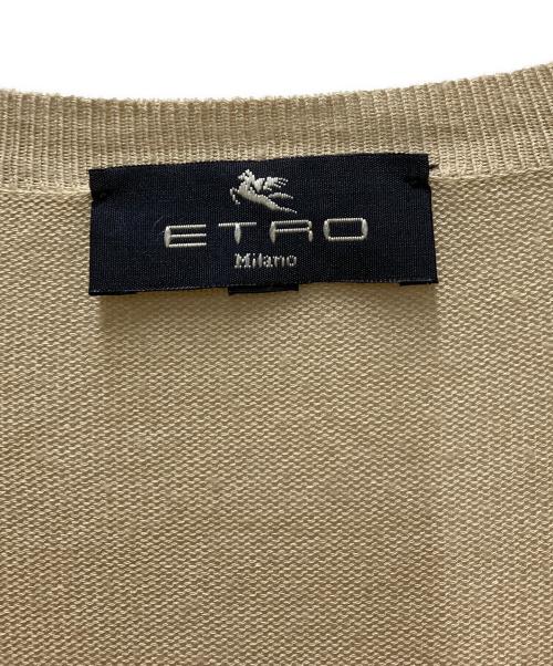 ETRO（エトロ）ETRO (エトロ) シルク切替レーヨンニット ベージュ サイズ:44の古着・服飾アイテム