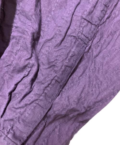 HaaT（ハート）Haat (ハート) ワッシャー加工バンドカラーシャツ パープル サイズ:2の古着・服飾アイテム