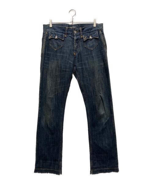 DOLCE & GABBANA（ドルチェ＆ガッバーナ）DOLCE & GABBANA (ドルチェ＆ガッバーナ) ウエスタンポケットブーツカットジーンズ インディゴ サイズ:46の古着・服飾アイテム
