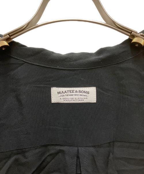MAATEE&SONS（マーティーアンドサンズ）MAATEE&SONS (マーティーアンドサンズ) RAYON Open Collar Shirts ブラック サイズ:3の古着・服飾アイテム