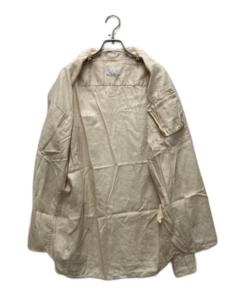 PRADA（プラダ）PRADA (プラダ) ジップポケットL/Sシャツ ベージュ サイズ:41の古着・服飾アイテム