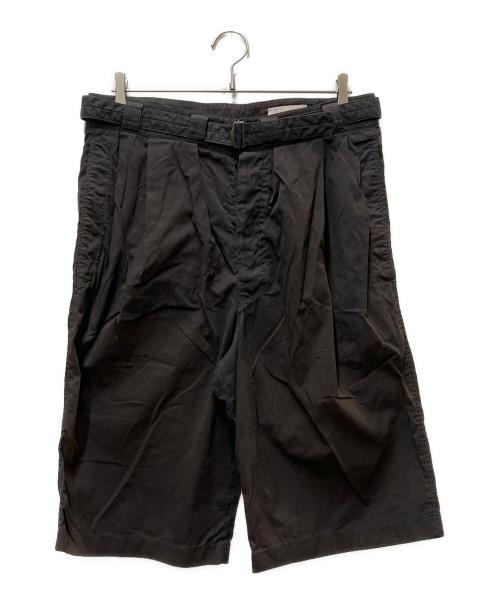 LEMAIRE（ルメール）LEMAIRE (ルメール) ベルテッドハーフパンツ ブラック サイズ:44の古着・服飾アイテム