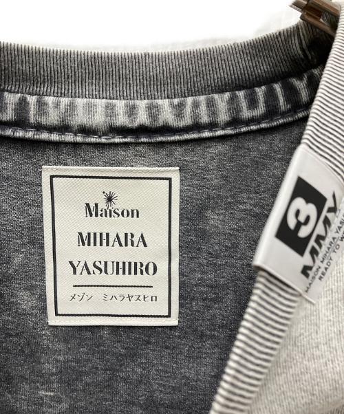 Maison MIHARA YASUHIRO（メゾン ミハラ ヤスヒロ）Maison MIHARA YASUHIRO (メゾン ミハラ ヤスヒロ) 25AW アマチュアソーンライクTシャツ グレー サイズ:48の古着・服飾アイテム
