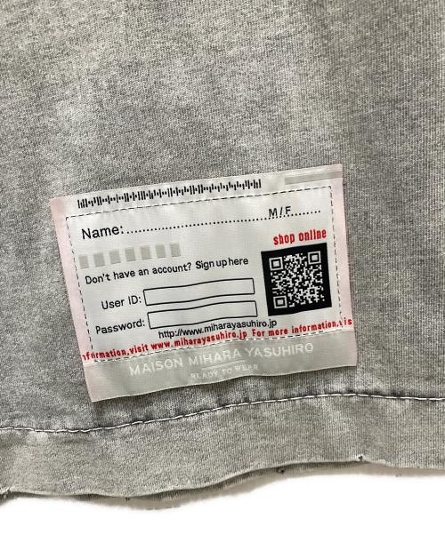 Maison MIHARA YASUHIRO（メゾン ミハラ ヤスヒロ）Maison MIHARA YASUHIRO (メゾン ミハラ ヤスヒロ) 25AW アマチュアソーンライクTシャツ グレー サイズ:48の古着・服飾アイテム
