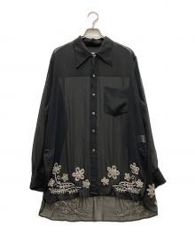 BED J.W. FORD×ROYAL FLASH（ベッドフォード×ロイヤルフラッシュ）の古着「26SS  wink 別注シアーシャツ」｜ブラック