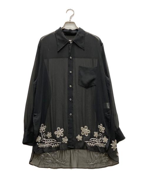 BED J.W. FORD（ベッドフォード）BED J.W. FORD (ベッドフォード) ROYAL FLASH (ロイヤルフラッシュ) 26SS  wink 別注シアーシャツ ブラック サイズ:1の古着・服飾アイテム