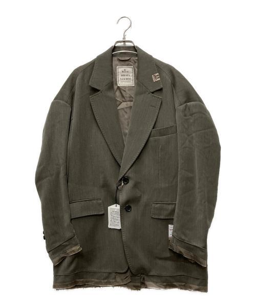 Maison MIHARA YASUHIRO（メゾン ミハラ ヤスヒロ）Maison MIHARA YASUHIRO (メゾン ミハラ ヤスヒロ) Wide back blazer ブラウン サイズ:38の古着・服飾アイテム