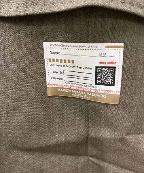 Maison MIHARA YASUHIRO（メゾン ミハラ ヤスヒロ）Maison MIHARA YASUHIRO (メゾン ミハラ ヤスヒロ) Wide back blazer ブラウン サイズ:38の古着・服飾アイテム