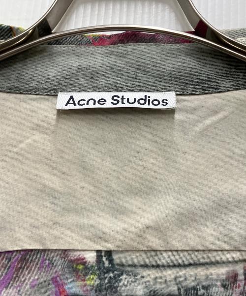 Acne studios（アクネ ストゥディオズ）Acne studios (アクネ ストゥディオズ) プリントボタンアップシャツ ベージュ サイズ:46の古着・服飾アイテム