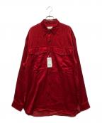 DRIES VAN NOTENドリスヴァンノッテン）の古着「CALENDO GD 3278 M.W.SHIRT RED」｜レッド