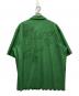 KITH (キス) 25SS ロゴ入りマイクロスウェードシャツ グリーン サイズ:XL：8000円