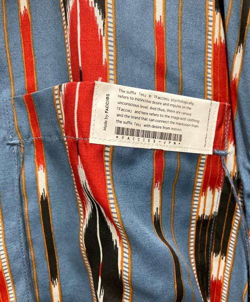 FACCIES（ファッチーズ）FACCIES (ファッチーズ) NATIVE AMERICAN OPEN SHIRT ブルー サイズ:2の古着・服飾アイテム