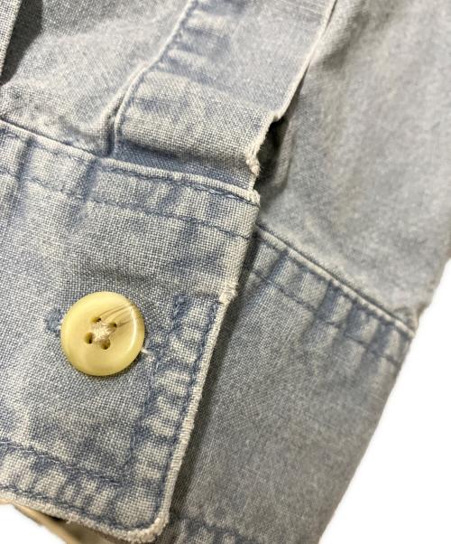 DISCOVERED（ディスカバード）DISCOVERED (ディスカバード) USED REMAKE デニムシャツ ブルー サイズ:FREEの古着・服飾アイテム