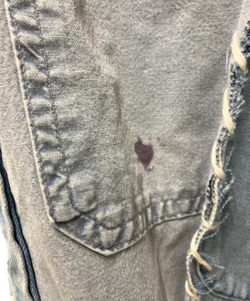 DISCOVERED（ディスカバード）DISCOVERED (ディスカバード) USED REMAKE デニムシャツ ブルー サイズ:FREEの古着・服飾アイテム