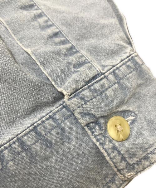 DISCOVERED（ディスカバード）DISCOVERED (ディスカバード) USED REMAKE デニムシャツ ブルー サイズ:FREEの古着・服飾アイテム