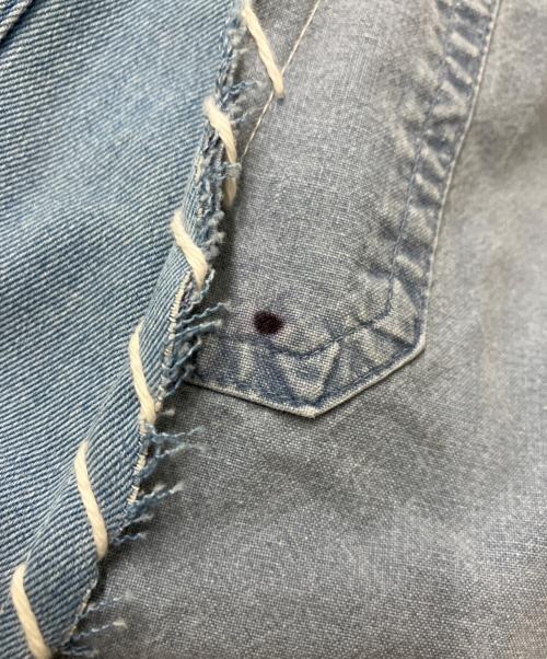 DISCOVERED（ディスカバード）DISCOVERED (ディスカバード) USED REMAKE デニムシャツ ブルー サイズ:FREEの古着・服飾アイテム