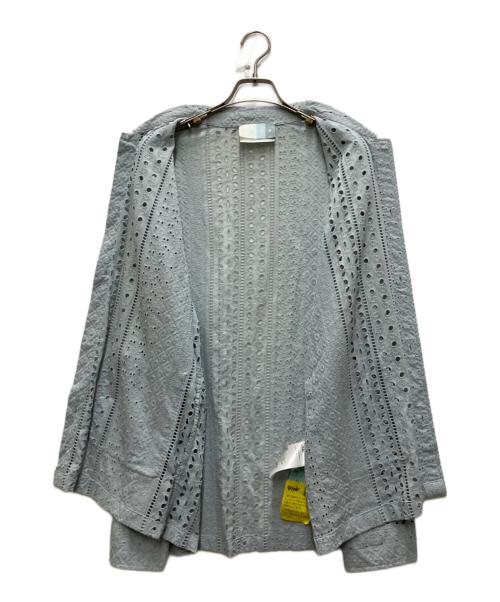 KITH（キス）KITH (キス) Eyelet Collared Overshirt ブルー サイズ:Lの古着・服飾アイテム