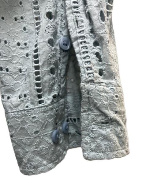 KITH（キス）KITH (キス) Eyelet Collared Overshirt ブルー サイズ:Lの古着・服飾アイテム