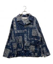 JOHNBULL（ジョンブル）の古着「24AW THE KYOTO BASSEN ペイズリー柄  デニム ジャケット」｜インディゴ