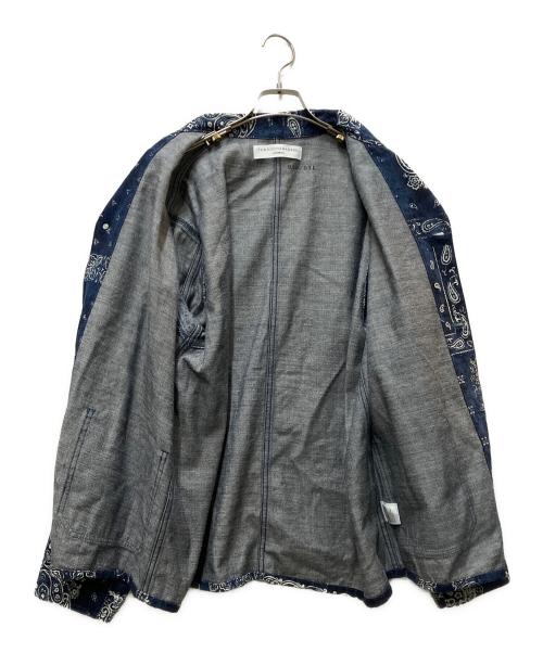 JOHNBULL（ジョンブル）JOHNBULL (ジョンブル) 24AW THE KYOTO BASSEN ペイズリー柄  デニム ジャケット インディゴ サイズ:Mの古着・服飾アイテム