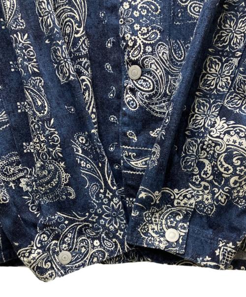 JOHNBULL（ジョンブル）JOHNBULL (ジョンブル) 24AW THE KYOTO BASSEN ペイズリー柄  デニム ジャケット インディゴ サイズ:Mの古着・服飾アイテム