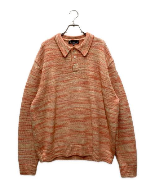 KITH（キス）KITH (キス) Space Dye Harmon Rugby Pullover ピンク サイズ:XLの古着・服飾アイテム