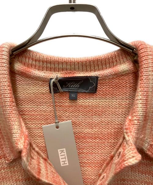 KITH（キス）KITH (キス) Space Dye Harmon Rugby Pullover ピンク サイズ:XLの古着・服飾アイテム