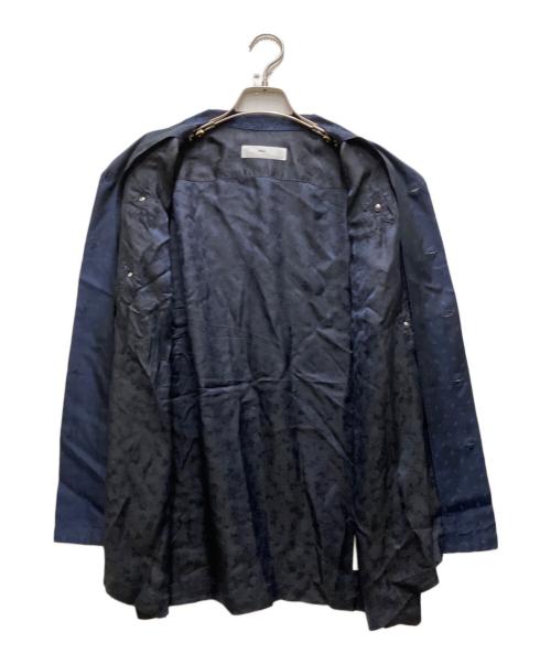 TOGA VIRILIS（トーガ ビリリース）TOGA VIRILIS (トーガ ビリリース) CUPRA JACQUARD FLOWER SHIRT ネイビー サイズ:48の古着・服飾アイテム