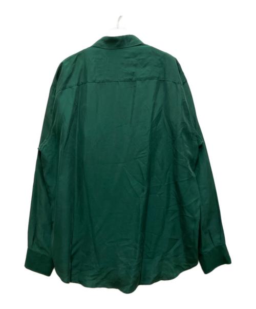 UNUSED（アンユーズド）UNUSED (アンユーズド) シルクフリンジシャツ グリーン サイズ:3の古着・服飾アイテム
