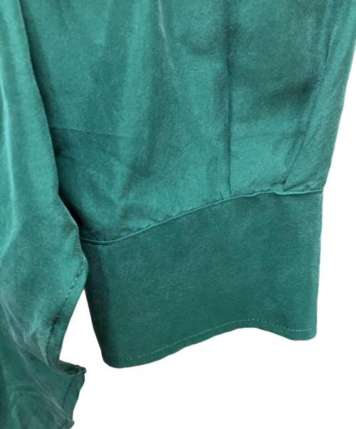 UNUSED（アンユーズド）UNUSED (アンユーズド) シルクフリンジシャツ グリーン サイズ:3の古着・服飾アイテム