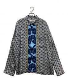 TOGA TOO（トーガ・トゥ）の古着「Inner print shirt」｜ブルー